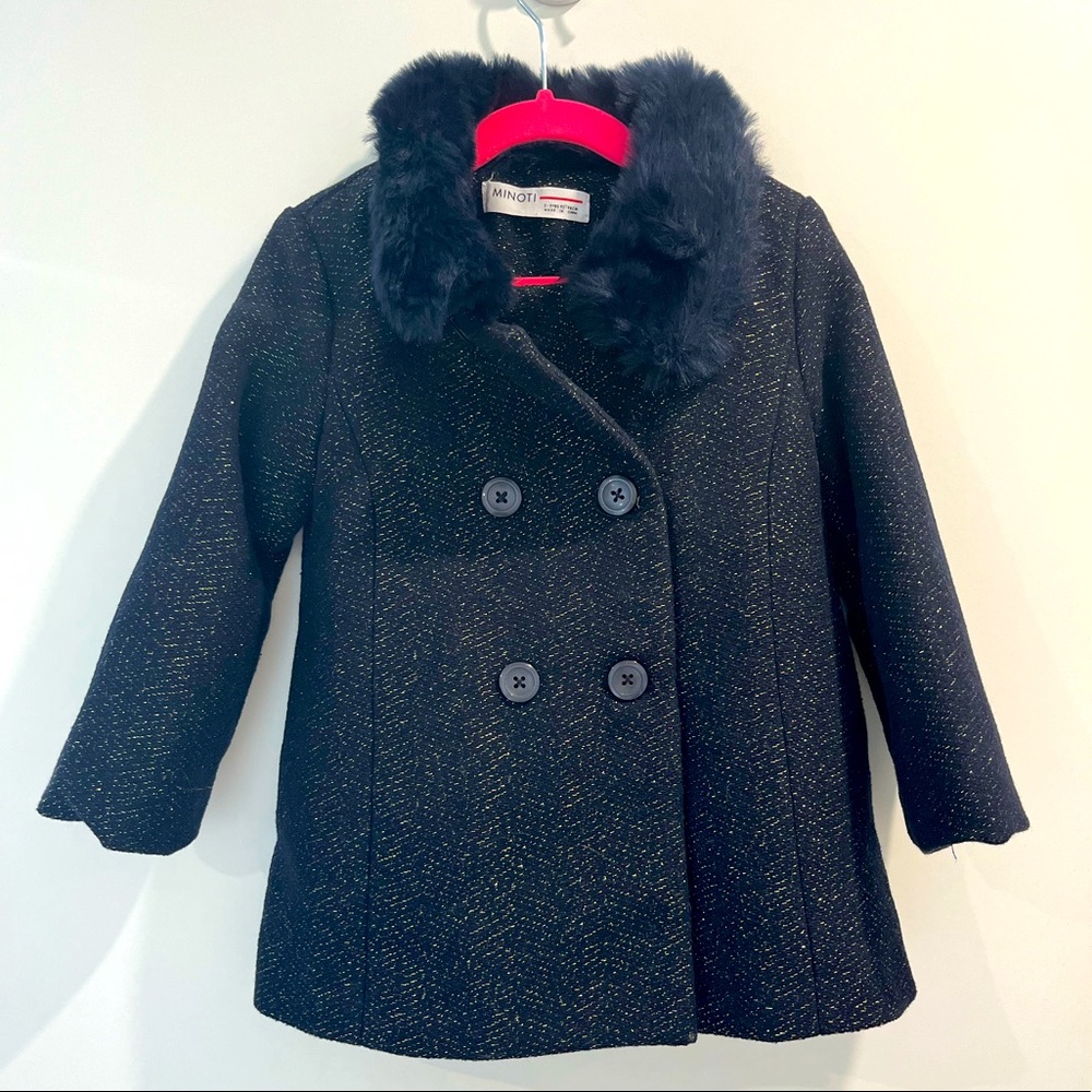 Minoti Toddler Winter Pea Coat - Size 2T - 3T